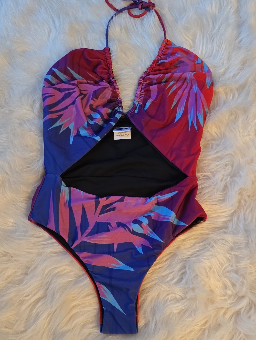 BFyne Nami Cutout One-Piece Swimsuit SIZE S
